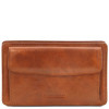 Світло-коричнева шкіряна барсетка-клатч Tuscany Leather TL141445 Med Світло-коричнева шкіряна барсетка-клатч Tuscany Leather TL141445 Med