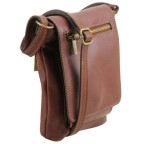 Коричнева шкіряна сумка через плече Tuscany Leather TL141510 Brown - Фотографія № 102