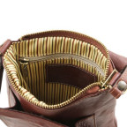 Коричнева шкіряна сумка через плече Tuscany Leather TL141510 Brown - Фотографія № 106