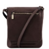 Темно-коричнева сумочка через плече унісекс Tuscany Leather TL141510 Dark Coffe