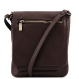 Темно-коричнева сумочка через плече унісекс Tuscany Leather TL141510 Dark Coffe