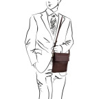 Чорна шкіряна сумка месенджер з клапаном Tuscany Leather TL141511 Black - Фотографія № 102