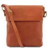 Світло-коричнева сумочка через плече з маленьким клапаном Tuscany Leather TL141511 Med Світло-коричнева сумочка через плече з маленьким клапаном Tuscany Leather TL141511 Med
