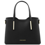 Жіноча шкіряна сумочка для бізнес леді Olimpia TL141521 Black