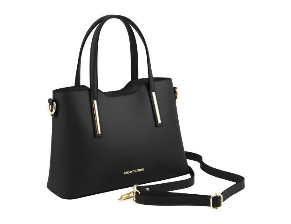 Жіноча шкіряна сумочка для бізнес леді Olimpia TL141521 Black - Фотографія № 2