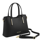 Жіноча шкіряна сумочка для бізнес леді Olimpia TL141521 Black - Фотографія № 101