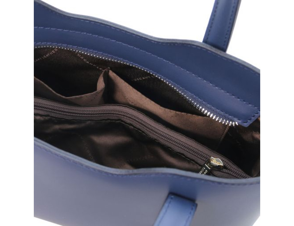 Класична жіноча сумочка OLIMPIA Tuscany Leathe TL141521 Dark Blue - Фотографія № 6