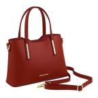 Червона жіноча сумка зі шкіри OLIMPIA Tuscany Leathe TL141521 Red - Фотографія № 101