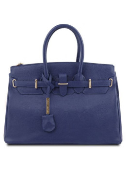Тёмно-синяя женская кожаная сумка Tuscany Leather TL141529 Dark Blue