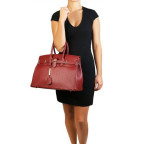 Червона жіноча сумка з натуральної шкіри Tuscany Leather TL141529 Red - Фотографія № 101