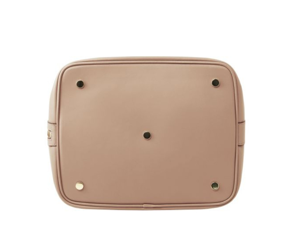 Бежева жіноча шкіряна сумка мішок Tuscany Leather Vittoria TL141531 Champagne - Фотографія № 4
