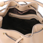 Бежева жіноча шкіряна сумка мішок Tuscany Leather Vittoria TL141531 Champagne - Фотографія № 105