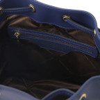 Темно-синя жіноча шкіряна сумка мішок Tuscany Leather Vittoria TL141531 Navy - Фотографія № 104