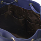 Темно-синя жіноча шкіряна сумка мішок Tuscany Leather Vittoria TL141531 Navy - Фотографія № 105