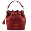 Червона жіноча шкіряна сумка мішок Tuscany Leather Vittoria TL141531 Red Червона жіноча шкіряна сумка мішок Tuscany Leather Vittoria TL141531 Red