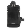 Молодіжна брендовий чоловіча сумка нагрудна Tuscany Leather TL141536 Black Молодіжна брендовий чоловіча сумка нагрудна Tuscany Leather TL141536 Black