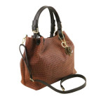 Жіноча шкіряна сумка коньячного кольору KEYLUCK Tuscany Leathe TL141573 CINNAMON - Фотографія № 102