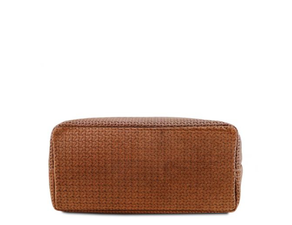Жіноча шкіряна сумка коньячного кольору KEYLUCK Tuscany Leathe TL141573 CINNAMON - Фотографія № 4