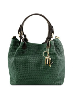 Зелёная женская сумка из мягкой кожи KEYLUCK Tuscany Leathe TL141573 FOREST GREEN