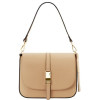 Пудровая женская сумочка через плечо Tuscany Leather TL141598 CHAMPAGNE