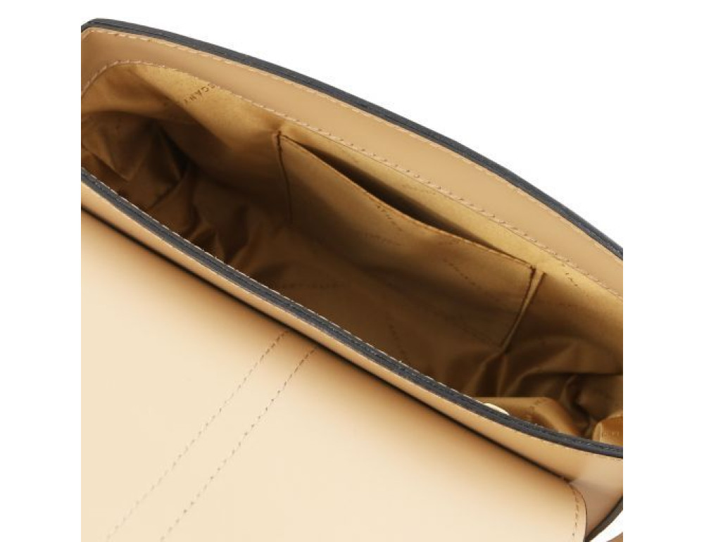 Пудровая женская сумочка через плечо Tuscany Leather TL141598 CHAMPAGNE - Фото № 4