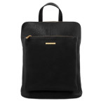 Велика шкіряна сумка-рюкзак жіноча Tuscany Leather TL141682 Black - Фотографія № 100