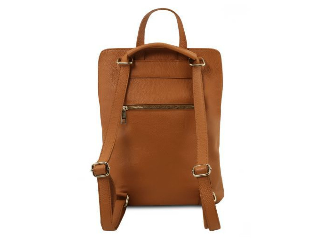 Коричневая кожаная сумка-трансформер женская Tuscany Leather TL141682 Brown - Фото № 4