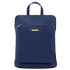 Тёмно-синий женский рюкзак-сумка из кожи Tuscany Leather TL141682 Dark Blue