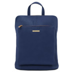 Темно-синій жіночий рюкзак-сумка зі шкіри Tuscany Leather TL141682 Dark Blue - Фотографія № 100