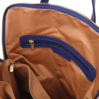 Темно-синій жіночий рюкзак-сумка зі шкіри Tuscany Leather TL141682 Dark Blue - Фотографія № 103