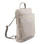 Женский кожаный рюкзак серого цвета Tuscany Leather TL141682 Light Gray - Фото № 101