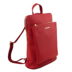 Червоний шкіряний рюкзак жіночий Tuscany Leather TL141682 Red - Фотографія № 101