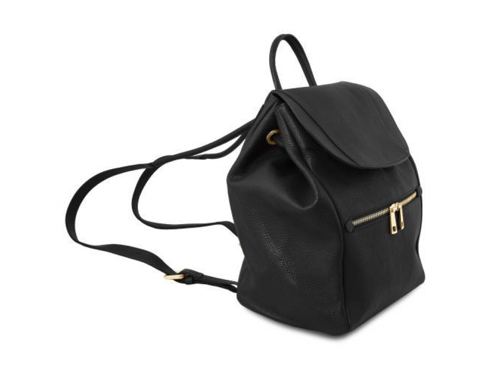 Чорний шкіряний рюкзак жіночий Tuscany Leather TL141697 Black - Фотографія № 2
