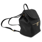 Чорний шкіряний рюкзак жіночий Tuscany Leather TL141697 Black - Фотографія № 101