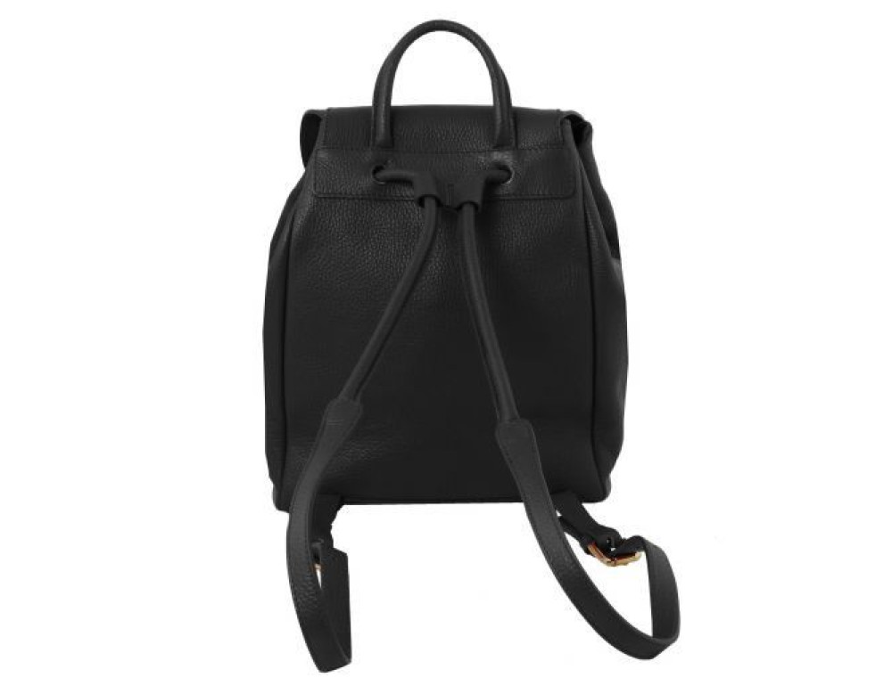 Чорний шкіряний рюкзак жіночий Tuscany Leather TL141697 Black - Фотографія № 3