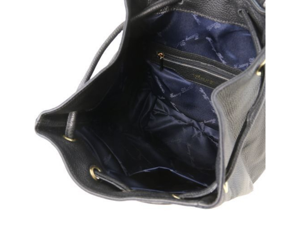 Чорний шкіряний рюкзак жіночий Tuscany Leather TL141697 Black - Фотографія № 4