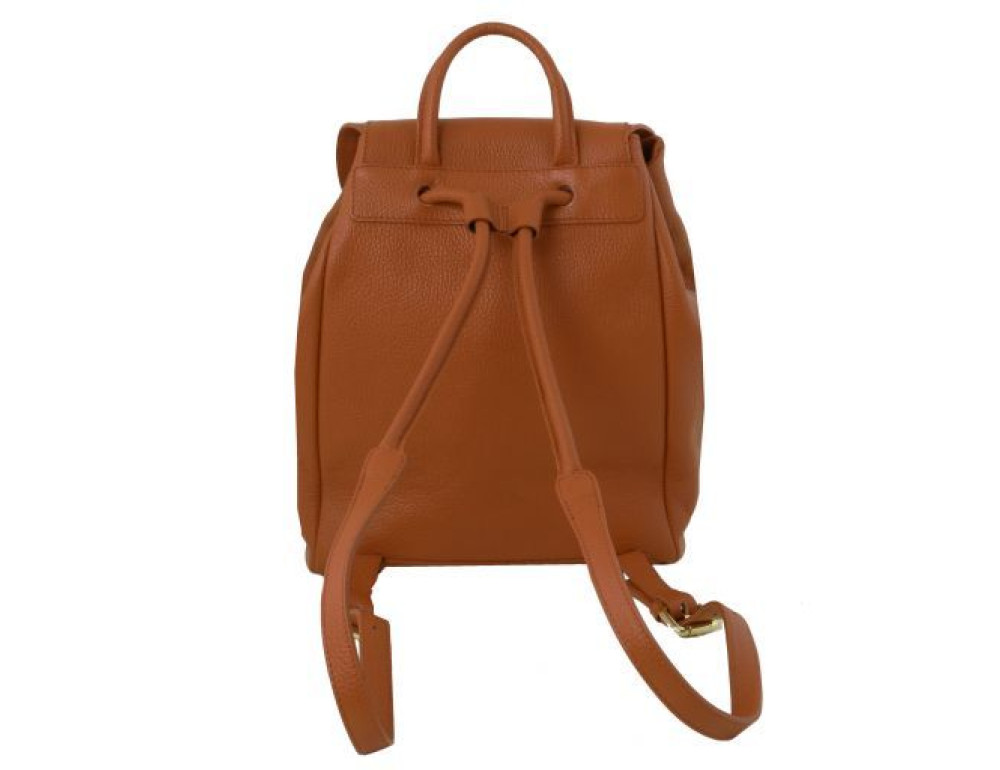 Жіночий шкіряний рюкзак з клапаном Tuscany Leather TL141697 Brown - Фотографія № 4