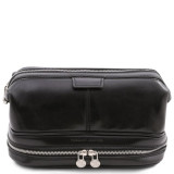 Чоловік шкіряний Нессер чорного кольору Tuscany Leather TL141717 Black