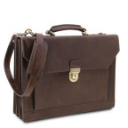Чорний шкіряний портфель чоловічий Tuscany Leather TL141732 Black - Фотографія № 107