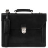 Чорний шкіряний портфель чоловічий Tuscany Leather TL141732 Black Чорний шкіряний портфель чоловічий Tuscany Leather TL141732 Black