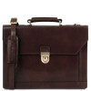 Темно-коричневий шкіряний чоловічий портфель Tuscany Leather TL141732 Dark Brown Темно-коричневий шкіряний чоловічий портфель Tuscany Leather TL141732 Dark Brown
