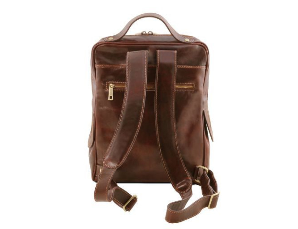Темно-коричневий шкіряний рюкзак BANGKOK Tuscany Leather TL141793 Dark Brown - Фотографія № 3