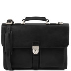 Великий чорний портфель Tuscany Leathe TL141825 Black - Фотографія № 100
