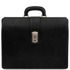 Чоловік шкіряний саквояж-портфель Tuscany Leather TL141826 Black - Фотографія № 100