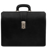 Мужской кожаный саквояж-портфель Tuscany Leather TL141826 Black