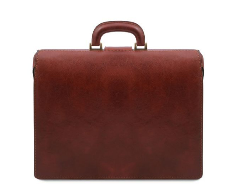 Чоловік шкіряний саквояж-портфель Tuscany Leather TL141826 Black - Фотографія № 4