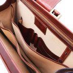 Чоловік шкіряний саквояж-портфель Tuscany Leather TL141826 Black - Фотографія № 106