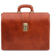 Світло-коричневий шкіряний саквояж-портфель Tuscany Leather TL141826 Med