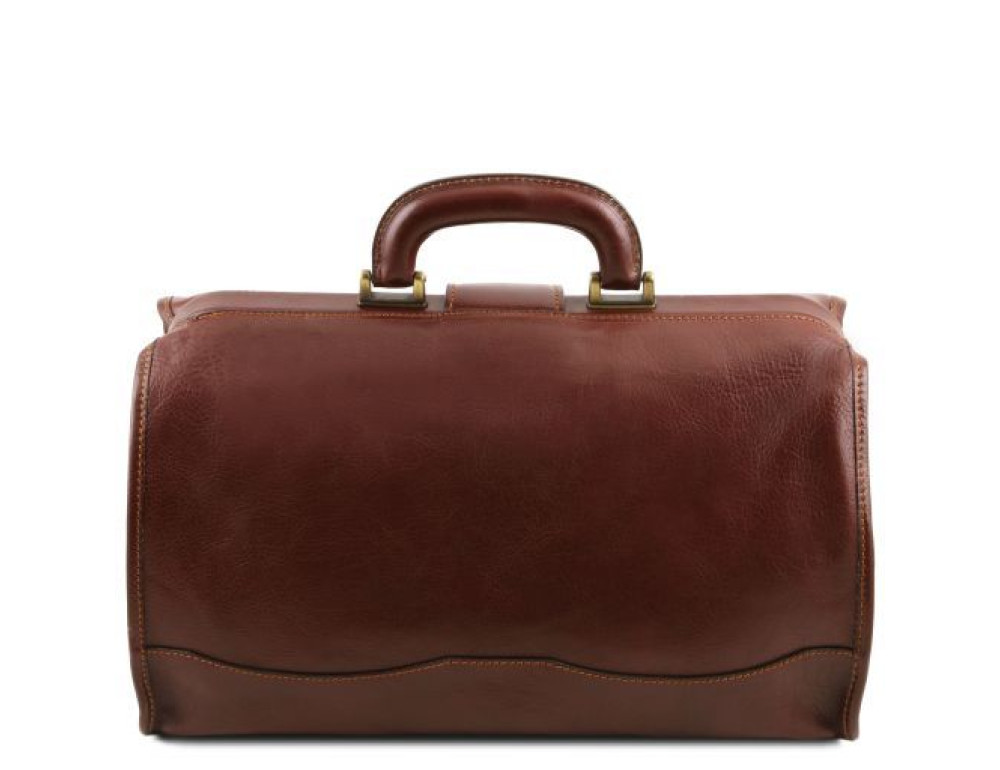 Кожаный мужской саквояж светло-коричневого цвета Tuscany Leather TL141852 Med - Фото № 3