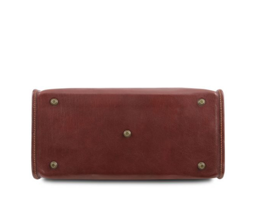 Кожаный мужской саквояж светло-коричневого цвета Tuscany Leather TL141852 Med - Фото № 5